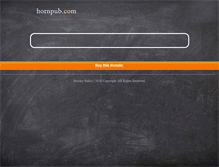 Tablet Screenshot of hornpub.com